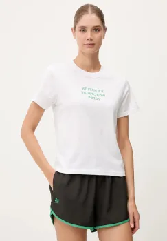 P.E Nation tricou din bumbac Compact culoarea alb, 252T158 imagine