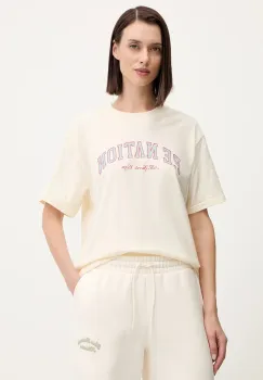 P.E Nation tricou din bumbac Heritage culoarea bej, 253T108 imagine
