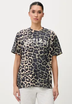 P.E Nation tricou din bumbac Heritage culoarea maro, 253T108 imagine