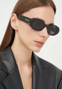 Palm Angels ochelari de soare femei, culoarea negru, PERI051_501007 imagine