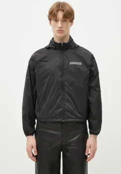Pangaia geaca culoarea negru, de tranzitie, oversize, 10002127 imagine