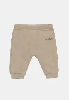 Pangaia pantaloni BABY 365 MIDWEIGHT TRACK PANTS culoarea bej, uni, 10000656 imagine