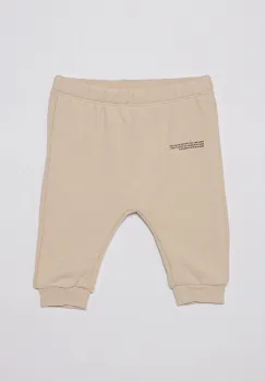 Pangaia pantaloni BABY 365 MIDWEIGHT TRACK PANTS culoarea bej, uni, 10000656 imagine