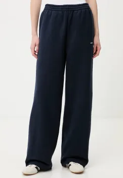 Pangaia pantaloni de trening din bumbac culoarea bleumarin, uni, 10002676 imagine
