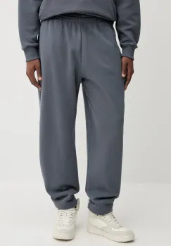 Pangaia pantaloni de trening din bumbac culoarea gri, neted, 10001759 imagine