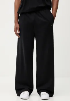 Pangaia pantaloni de trening din bumbac culoarea negru, cu imprimeu, 10002080 imagine