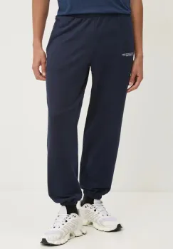 Pangaia pantaloni de trening din bumbac culoarea negru, uni, 10000295 imagine