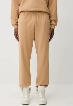 Pangaia pantaloni de trening din bumbac culoarea negru, uni, 10000295 imagine