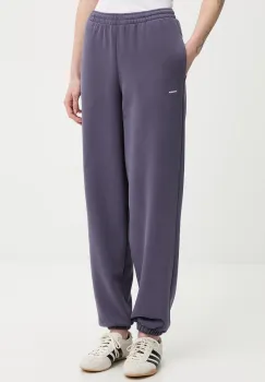 Pangaia pantaloni de trening din bumbac culoarea violet, uni, 10000295 imagine