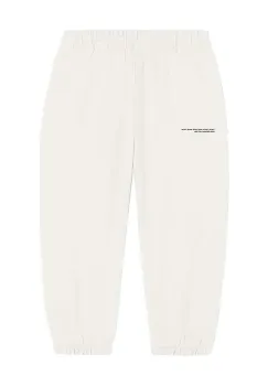 Pangaia pantaloni KIDS' 365 MIDWEIGHT TRACK PANTS culoarea alb, uni, 10000280 imagine