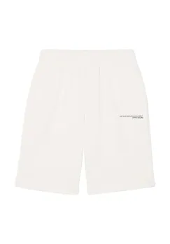 Pangaia pantaloni scurti KIDS' 365 MIDWEIGHT LONG SHORTS culoarea alb, talie reglabila, 10000425 imagine