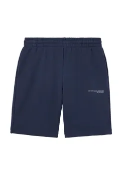 Pangaia pantaloni scurti KIDS' 365 MIDWEIGHT LONG SHORTS culoarea bleumarin, talie reglabila, 10000425 imagine