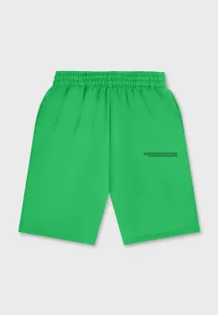 Pangaia pantaloni scurti KIDS' 365 MIDWEIGHT LONG SHORTS culoarea verde, talie reglabila, 10000425 imagine