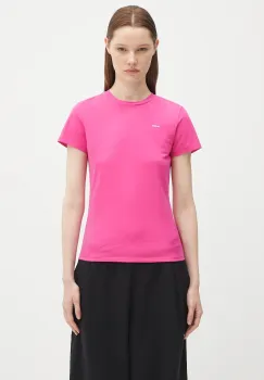 Pangaia tricou Cotton-Stretch T-shirt culoarea roz, 10002430 imagine