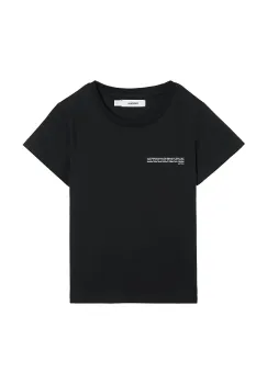 Pangaia tricou KIDS' 365 MIDWEIGHT T-SHIRT culoarea negru, cu imprimeu, 10000430 imagine