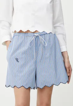 Patou pantaloni scurti din bumbac cu imprimeu, high waist, TR0460190 imagine