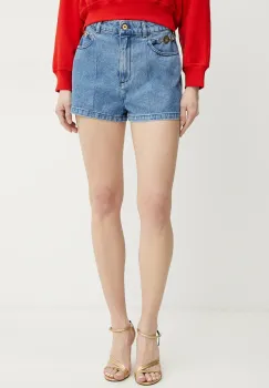 Patou pantaloni scurti din bumbac femei, neted, high waist, TR0350216 imagine