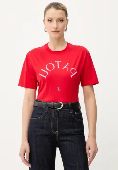 Patou tricou din bumbac culoarea bej, JE1369999 imagine