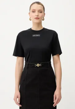 Patou tricou din bumbac culoarea negru, JE1879999 imagine