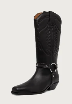 Patrizia Pepe cizme cowboy pentru femei din piele imagine