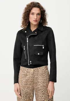 Patrizia Pepe geaca biker de piele imagine