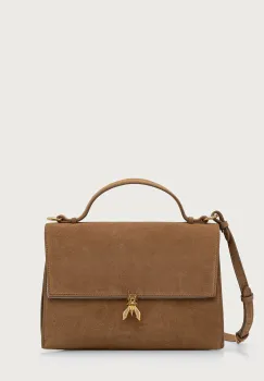 Patrizia Pepe geanta crossbody pentru femei din piele intoarsa imagine