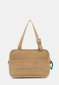 Patrizia Pepe geanta de mana din piele intoarsa imagine