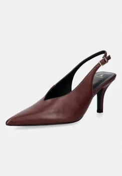 Patrizia Pepe pantofi cu toc stiletto din piele imagine