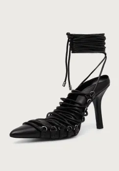 Patrizia Pepe  pantofi cu toc stiletto din piele imagine