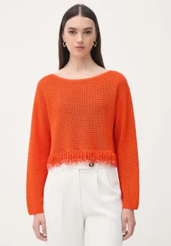 Patrizia Pepe pulover de femei din bumbac imagine