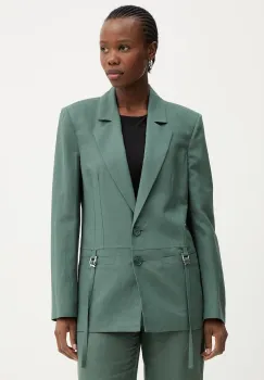 Patrizia Pepe sacou cu un singur rand de nasturi pentru femei, cu vascoza imagine