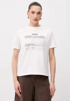 Patrizia Pepe tricou de pentru femei, din bumbac imagine