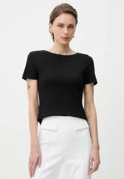 Patrizia Pepe tricou pentru femei, din bumbac cu elastan imagine