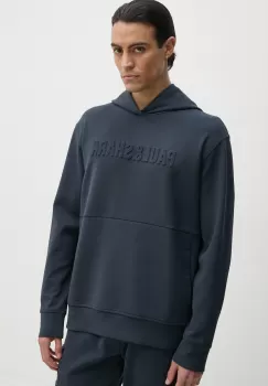 Paul&Shark bluza barbati, culoarea albastru marin, cu gluga, cu imprimeu, 13311811 imagine