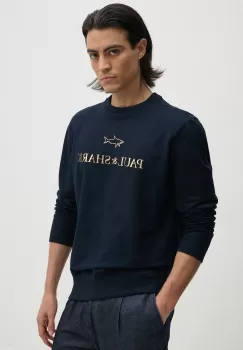 Paul&Shark bluza barbati, culoarea albastru marin, cu imprimeu, 14311815 imagine