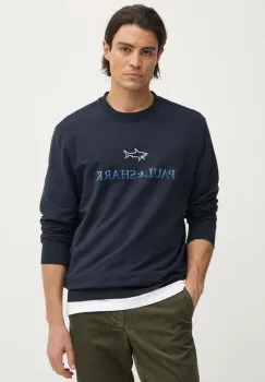 Paul&Shark bluza barbati, culoarea albastru marin, cu imprimeu, 14311817 imagine