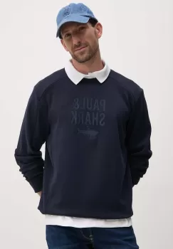 Paul&Shark bluza barbati, culoarea albastru marin, cu imprimeu, 14311890 imagine