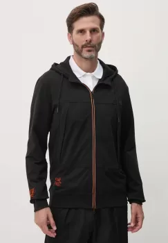 Paul&Shark bluza barbati, culoarea negru, cu gluga, cu imprimeu, 14311852 imagine