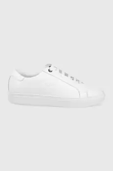 Paul&Shark ghete de piele culoarea alb imagine