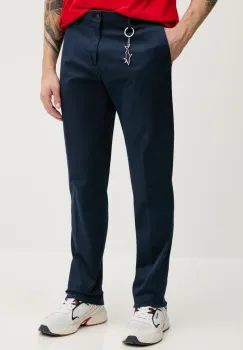 Paul&Shark pantaloni barbati, culoarea albastru marin, mulata, C0P4011 imagine