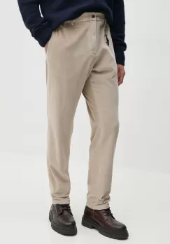 Paul&Shark pantaloni de catifea cord culoarea bej, drept, 14314020 imagine