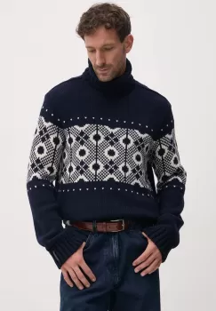 Paul&Shark pulover de lana barbati, culoarea albastru marin, calduros, cu guler, 14311002 imagine