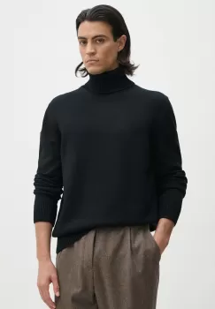 Paul&Shark pulover de lana barbati, culoarea negru, cu guler, 14311008 imagine