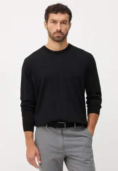 Paul&Shark pulover de lana culoarea negru, light, 99311015 imagine