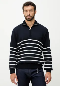 Paul&Shark pulover de lana light, cu guler, 15311142 imagine