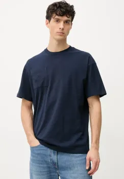 Paul&Shark tricou din bumbac barbati, culoarea albastru marin, cu imprimeu, 25411092 imagine