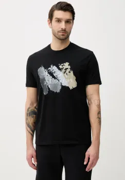 Paul&Shark tricou din bumbac barbati, culoarea negru, cu imprimeu, 25411094 imagine