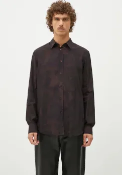 Paul Smith camasa barbati, culoarea maro, cu guler clasic, regular, M1R-901U-N02490 imagine