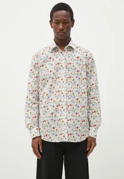 Paul Smith camasa din bumbac barbati, culoarea alb, cu guler clasic, regular, M1R-800P-P02562 imagine