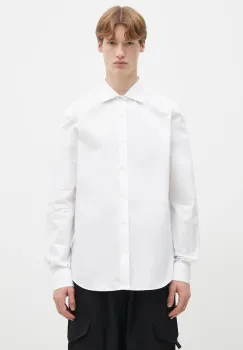 Paul Smith camasa din bumbac barbati, culoarea alb, cu guler clasic, slim, M1R-790Y-M00050 imagine